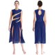 thumbnail image 3 of Vestido de baile lírico de Ballet con lentejuelas brillantes para mujer, leotardo dividido de malla de tul, disfraz de baile litúrgico de Iglesia, 3 of 5