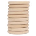 thumbnail image 4 of 10 Uds anillos de madera Color Original Simple sensación cómoda anillos de madera Natural para Decoración, 4 of 5