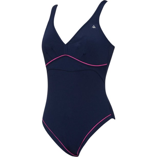 Aqua Sphere Aqua Infinity Felicity One Piece Swim Suit Navy Blue Pink