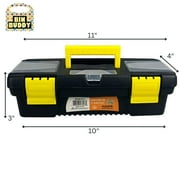 toolusa BIN BUDDY Stow Away Small Tool Box Lightweight Multipurpose Storage, 11 x 4 x 3 1/8