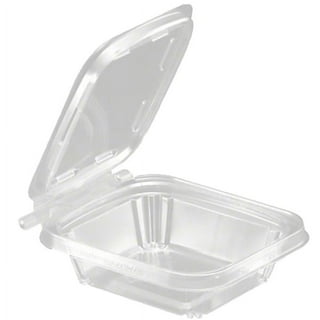 16 oz. Tamper Evident Recycled Plastic Hinged Deli Container, Clear, 304ct.