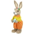 thumbnail image 5 of Northlight Standing Girl Rabbit with Easter Egg Figure - 15" - Orange and Green, 5 of 6