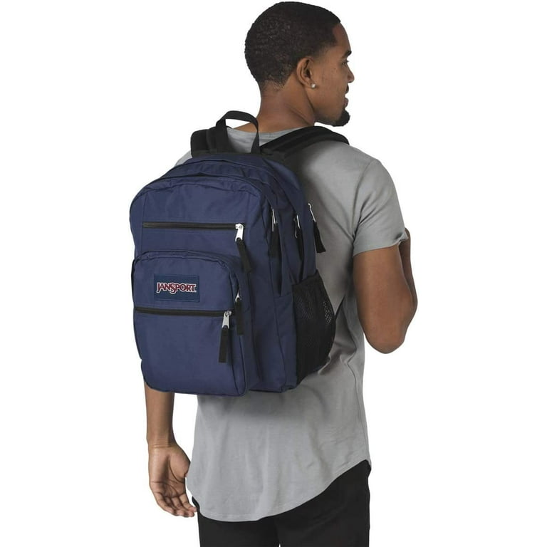 JanSport Big Student Ergonomic School Backpack 15 inch Laptop Sleeve Durable Polyester Navy Walmart