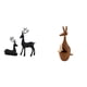 thumbnail image 1 of Estatua de reno,Estatua de reno negro,decoración del hogar,arte y artesanía,estatua,Estatuas,figuras de animales,manualidades,Escultura de madera del zoológico,regalo de decoración de, 1 of 8
