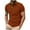 Orange, variant on WAVSUF Lapel polo Shirt for Mens Soft Pique Polos Button T-Shirt White Size M