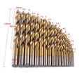 thumbnail image 1 of Juego de brocas helicoidales ANGGREK Recubiertas de Acero de alta velocidad 19 piezas 1 10 mm, 1 of 7