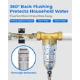 thumbnail image 2 of Waterdrop Backwash Spin Down Sediment Filter Whole House Pre-Filtration System, 50-Micron, 1" MNPT + 3/4" FNPT + 3/4"MNPT, Traps Rust, Dust, Sand, BPA Free, Heavy Duty 316L Molybdenum Alloy Build, 2 of 9