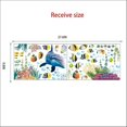 thumbnail image 5 of Etiqueta de la pared de los peces del océano, debajo de la ballena azul pegatinas de pared suaves para la habitación de los niños sala de estar cafetería decoración de la pared del aula estilo-a, 5 of 5