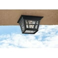 thumbnail image 6 of Sea Gull Lighting 78131-12 Herrington Two - Light Outdoor Ceiling Flush Mount Outside Fixture, Black 6.5x10.75x10.75, 6 of 6