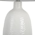 thumbnail image 5 of WHITE SCALE DESIGN CERAMIC TABLE LAMP-WHITE LINEN HARDBACK, 5 of 5