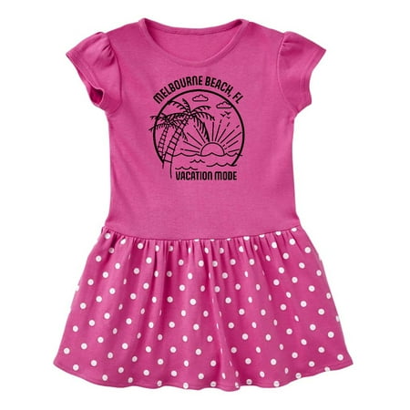 

Inktastic Summer Vacation Mode Melbourne Beach Florida Gift Toddler Girl Dress