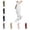 White, variant on HAOTAGS Cargo Pants for Women,Stretch Waist Button Zip Utility Pockets Outdoor Hiking Pants White XL