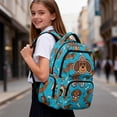 thumbnail image 5 of Yuyamidu Cute Dachshund Backpack for Kids Girls 6-7 Years Old Lightweight Waterproof Multi-Pocket School Bookbag with Padded Straps for 1st-3rd Grade Elementary School Students, 5 of 8