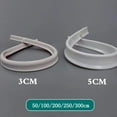 thumbnail image 2 of 3cm-white 200cm Rubber Silicone Shower Barrier Water Stopper Bathroom Waterproof Strip, 2 of 5