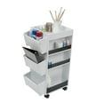 thumbnail image 5 of Studio Designs  4-Sided Swivel Mobile Organizer Cart for Craft, Sewing and Hobby Storage, White, 5 of 15