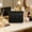 Black, variant on Elastic Eyeglass Case with Leather Patch, Scratch-Resistant Sunglass Storage Pouch, Portable Storage Bags for Glasses Travel and Daily Protection