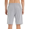 thumbnail image 4 of Youloveit Mens Swim Trunks Quick Dry Beach Shorts with Side Pockets Elastic Waistband Quick Dry Swim Shorts Bathing Suit, Black/Gray, 4 of 7