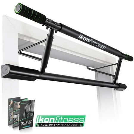 Ikonfitness Pull Up Bar with Smart Larger Hooks Technology [2019 Upgrade] - USA Original Patent, USA Designed, USA Shipped, USA (Best Squat Rack With Pull Up Bar)