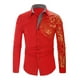 thumbnail image 1 of Camisa De Hombre De Manga Larga Con Estampado Dorado, 1 of 3
