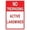 Warning Sign 4, variant on Pedestrians Keep to Marked Walkways Sign – 8x12 Inch RustFree Aluminum,Reflective & Weatherproof Metal Sign,HighVisibility Safety Warning for Indoor or Outdoor Areas