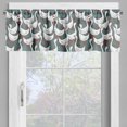 thumbnail image 4 of Ambesonne Geese Valance & Curtain, Happy White Birds on Free, 55"x30", Grey Grey Teal, 4 of 7