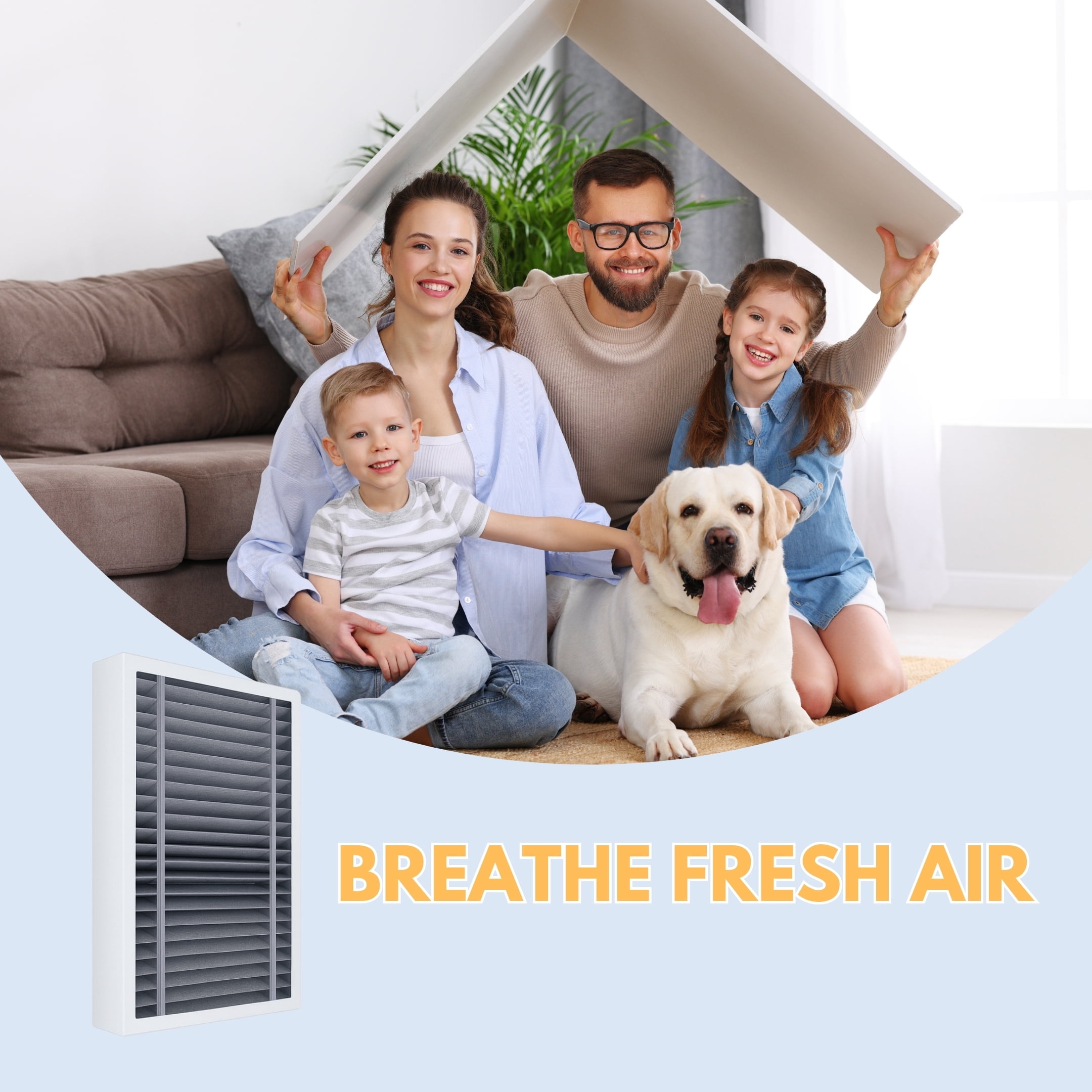 Nispira F2 FAPF-F2-O HEPA Filter Replacement Compatible with 3M Filtrete F2 Odor Air Purifier FAP-C02-F2 FAP-T03-F2. 4 Filters
