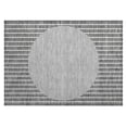thumbnail image 2 of Addison Rugs Chantille Indoor/Outdoor Transitional Stripes Gray Washable Rectangle Rug, 1'8" x 2'6", 2 of 6