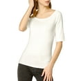 thumbnail image 2 of INSPIRE CHIC T-Shirt Junior Manches Mi-Longues Ajusté Col Rond, 2 of 6