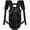 Black, variant on Dog Carrier Backpack, Adjustable Dog Pet Cat Front Carrier Backpack | Ventilated Dog Chest Carrier for Hiking Camping Travel, Sling Bag for Small Medium Dog Cat Puppies, Medium, 9-13 lbs, Black