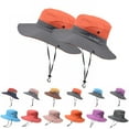 thumbnail image 1 of Bucket Hat Children Kid Outdoor Uv Protection Foldable Mesh Beach Fishing Hat Bucket Cap, 1 of 1