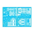 thumbnail image 2 of Christmas Window Clings - Winter House Decals, Simple Style Reusable Non-Adhesive Street Scene Border Stickers for Home, Cafe, Mall Glass Door, Christmas Decor, 2 of 6