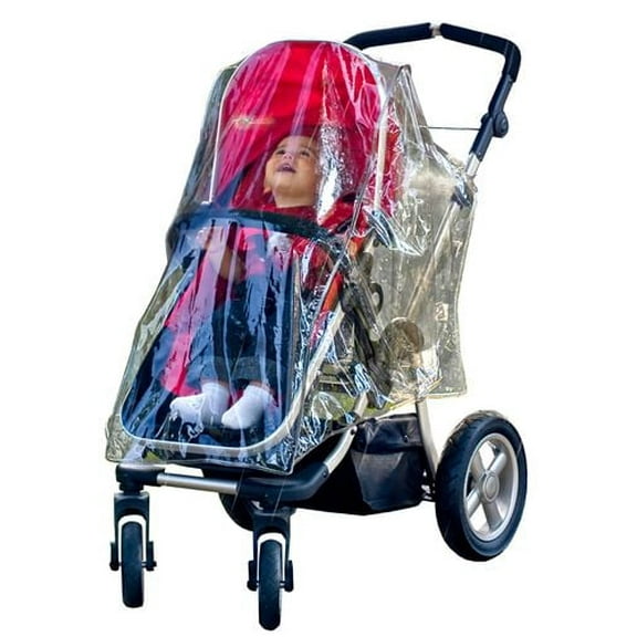 Jolly Jumper Weathershield for Single Strollers | Clear Phthalate-Free Rain & Wind Cover with UV Protection | Ventilated Design