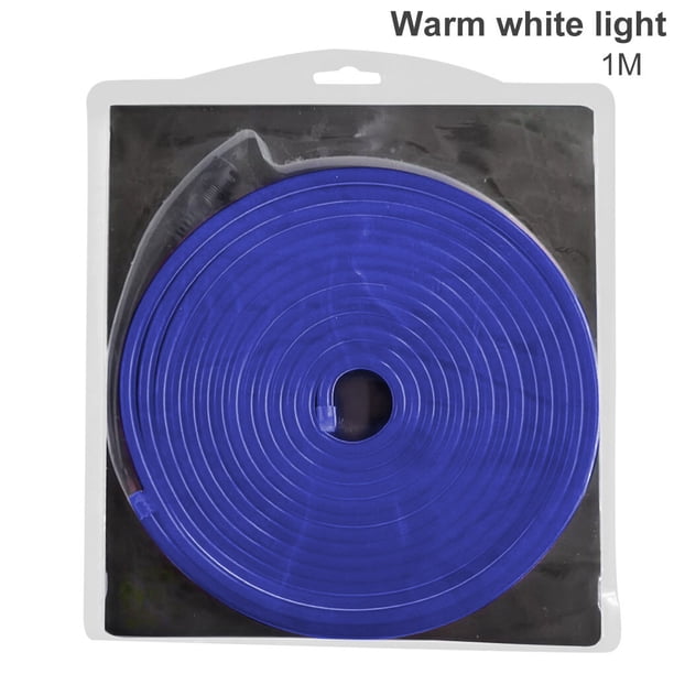Bearachild Tira de LED impermeable de 1M, cuerda flexible, banda Flexible, iluminación DIY para exteriores Iluminación y accesorios Blu-ray 1M