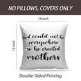 thumbnail image 2 of LALILO Throw Pillow Covers Black Calligraphy Day Quote And Day Ink Cushion Cover 18" x 18", 3417 Pack, 2 of 6