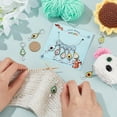thumbnail image 3 of 20 Pcs Avocado with Number Stitch Markers Alloy Enamel Crochet Stitch Marker Charms Locking Stitch Marker with Brass Leverback for Knitting Weaving Sewing Accessories Quilting Jewelry Making, 3 of 6