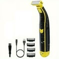 thumbnail image 1 of Men'S Electric Shaver Dual Blade Wet & Dry Razors Full Body Washable USB Rechargeable Precision Trimmer Heads, 1 of 7
