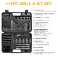 Conentool 110 Piece Assorted Screwdriver ,Drill and Drive Bit Set with