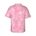 thumbnail image 3 of Uemuo Breast Cancer Awareness Printed Regular Fit Short Sleeve Casual Hawaiian Shirt for Men,Aloha shirt,Tropical shirt,Floral print shirt,Vacation Beach shirt-3X-Large, 3 of 9