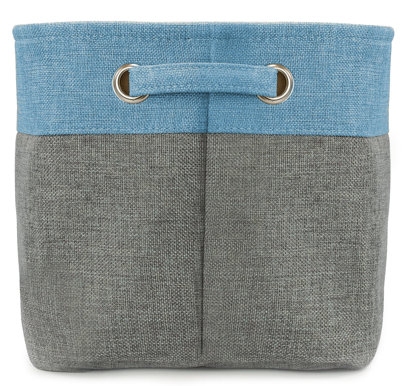 Sorbus Twill Storage Large Rectangular Fabric Collapsible Basket Organizer with Carry Handles, Multiple Colors, Set of 3