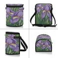 thumbnail image 2 of Qxltty Purple Iris Car Trash Can with Lid Vehicle Backseat Hanging Leak Proof Storage Bin, 2 of 7