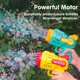 thumbnail image 2 of Pistola de burbujas eléctrica automática para niños, juguete de cohete de jabón, máquina de burbujas al aire libre, fiesta de boda, luz LED, regalos de cumpleaños Fivean unisex, 2 of 2
