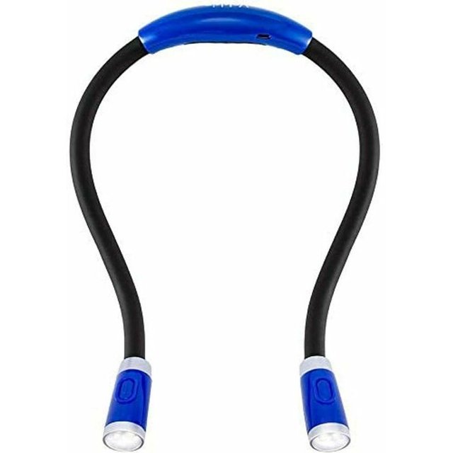 Luz de libro recargable 4 luz de hombro LED, luz de lectura para leer en la cama, luz de lectura de brillo de 3 niveles ACTIVE Biensenido a ACTIVE