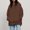 Brown A, variant on Enjoytime Women's Sweatshirt Solid Color Basic Loose Hoodie Long Sleeve Kangaroo Pocket Drop Shoulder Pullover Tops