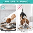 thumbnail image 4 of Dog Feeding Mat, Dog Mat for Food and Water, Pet Dog Cat Bowl Mat, Anti-Slip Reusable Water Bowl Mat with Ethnic Tribal Geometric Boho,16inx24in, 4 of 7