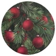 thumbnail image 3 of Christmas Balls Colorful Round Carpet Circle Rug Outdoor Patio Area Rug Washable Large Area Rugs Hallway Room Decor Fitness Mats, 3 of 8