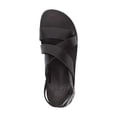 thumbnail image 3 of Elisha - Leather Three Strap Sandal | Brown, 3 of 4