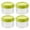 Green, variant on Portable Condiment Containers | 4-Pack Mini Sauce & Dressing Jars with Lids | Food Safe PP Plastic for Lunch Box, BBQ & Camping