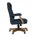 thumbnail image 3 of Bowery Hill Traditional Linen Fabric Executive Office Chair in Denim Blue, 3 of 6