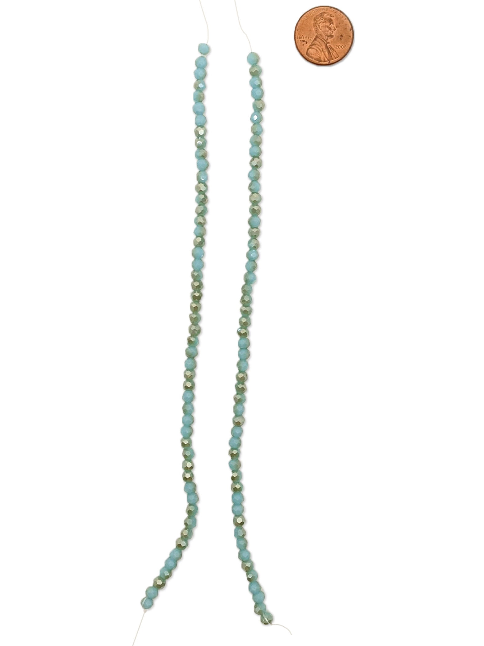 Blue Moon Beads Light Turquoise Glass Bead Strand for DIY Jewelry Making, Unisex, Adult, 1 Piece