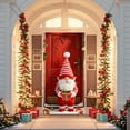 thumbnail image 4 of LSLJS Christmas Door Cover Large Merry Christmas Santa Snowy Winter House Background Xmas Tree Christmas Door Decorations for Year Holiday Indoor Outdoor, Christmas Decoration, 4 of 5